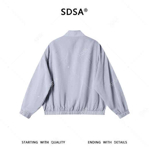 SDSA男装2026新款潮牌日系风立领夹克男女同款肌理宽松设计感外套 商品图4