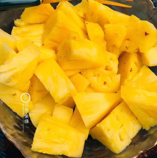 【下单后72小时发货】海南南采 金钻凤梨4.5-5斤左右 清香可口 甜而不腻 自然熟 商品图4