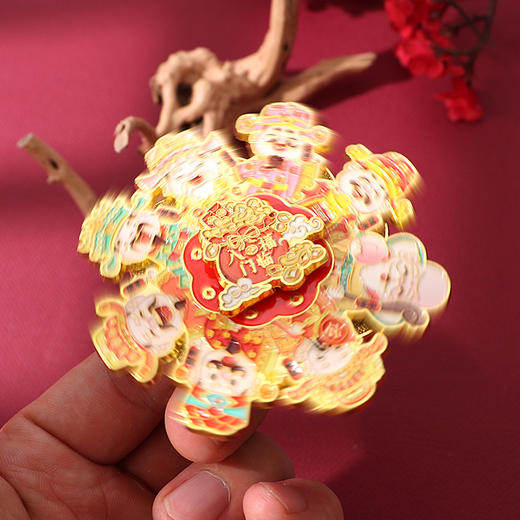 「八福门临-旋转冰箱贴」创意冰箱贴家居饰品中国风文创礼品纪念品收藏品 商品图1