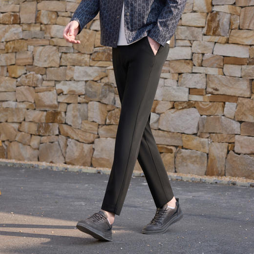 半身缘男裤 春季亲肤透气凉爽柔软舒适垂坠休闲裤261201M17630215 商品图3