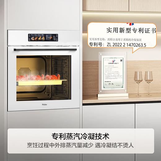 海尔（Haier）【小红花厨电-绽放版】嵌入式蒸烤箱 瞬蒸C72 大容量 白色家用多功能蒸烤箱 11.17寸彩屏 C72-TAU1 商品图0