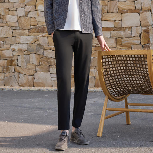 半身缘男裤 春季亲肤透气凉爽柔软舒适垂坠休闲裤261201M17630215 商品图0