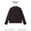 SDSA男装2026新款潮牌极简风长袖t恤男女同款撞色袖口宽松半高领 商品缩略图4