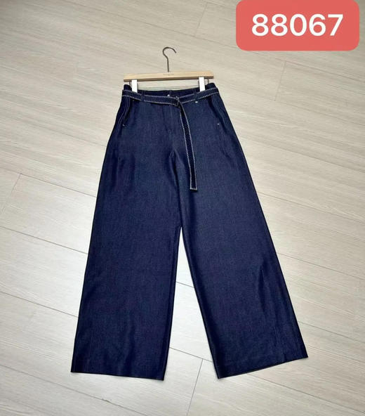 原单新款超柔软垂感阔腿直筒牛仔裤 商品图0