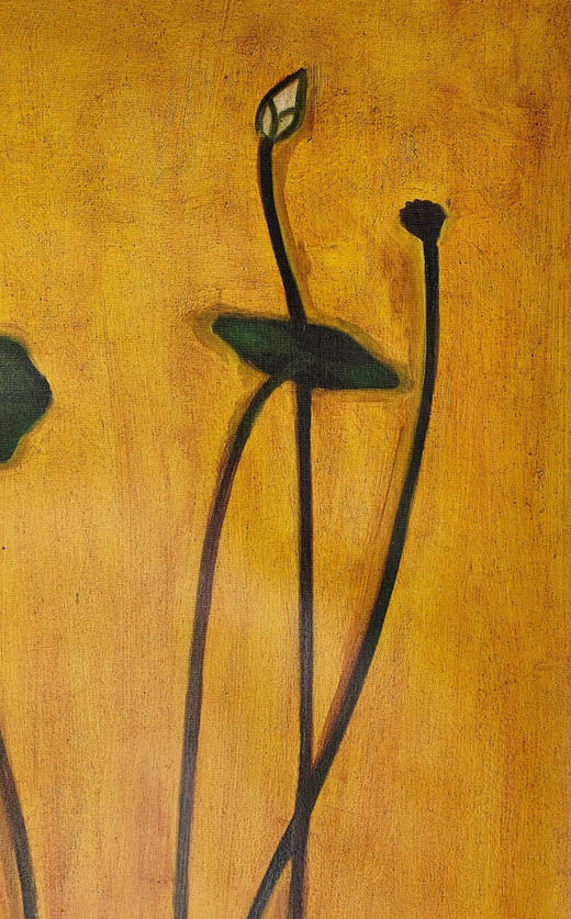 【已售】独角鹿西洋古董2017年中国台湾国立历史博物馆授权出品常玉创作限量版画《Lotus-荷》 商品图6