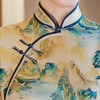 WX2026新款真丝旗袍长款改良中式桑蚕丝连衣裙宴请婚礼街拍 商品缩略图2