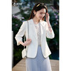 舒适亚麻 米思阳2026春新款轻职风优雅通勤OL修身小西装七分袖西装外套女6131 商品缩略图0