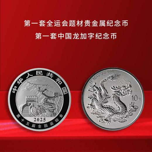 第十五届运动会中国龙加字银币吉林（吉）一币一券官方正品 商品图2