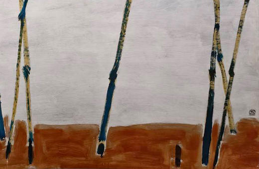 独角鹿西洋古董2017年中国台湾国立历史博物馆授权出品常玉创作限量版画《Bamboos-竹》 商品图5