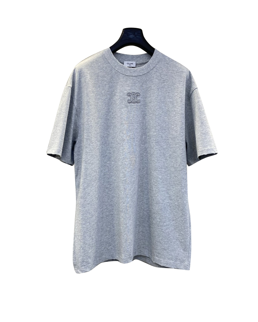 中性款刺绣破损短袖T恤hu008