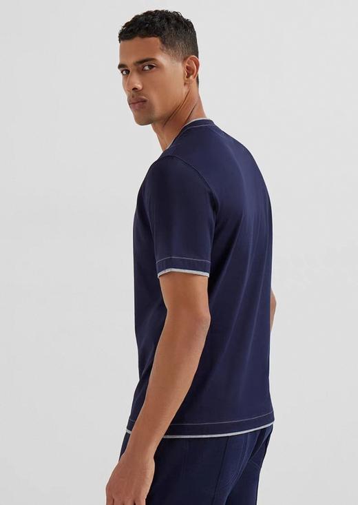 男款刺绣叠层短袖T恤la006 商品图3