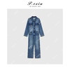 04-6潘依绣丁丁宠粉高级感时髦复古工装显瘦阔腿裤牛仔连体裤Q5291 商品缩略图1