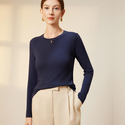 醋酸天丝羊毛领打底 商品图2