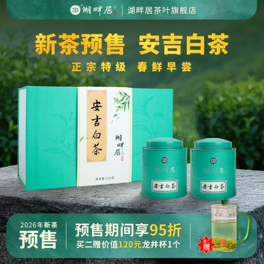 【新茶预售】湖畔居2026年春茶正宗明前安吉白茶茶叶特级160g绿茶 商品图0