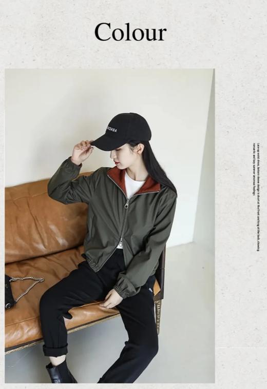 【msy-HB2033#】福利款！女士时尚休闲两面穿针织飞行夹克/外套！！ 商品图0