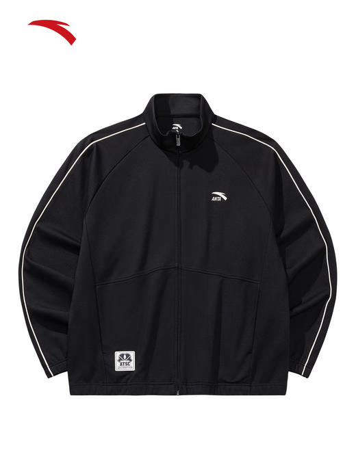 安踏休闲外套男2026新款校园风美式宽松针织运动服上衣152618701 商品图0