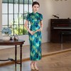 WX2026新款真丝旗袍长款改良中式桑蚕丝连衣裙优雅气质修身复古 商品缩略图0