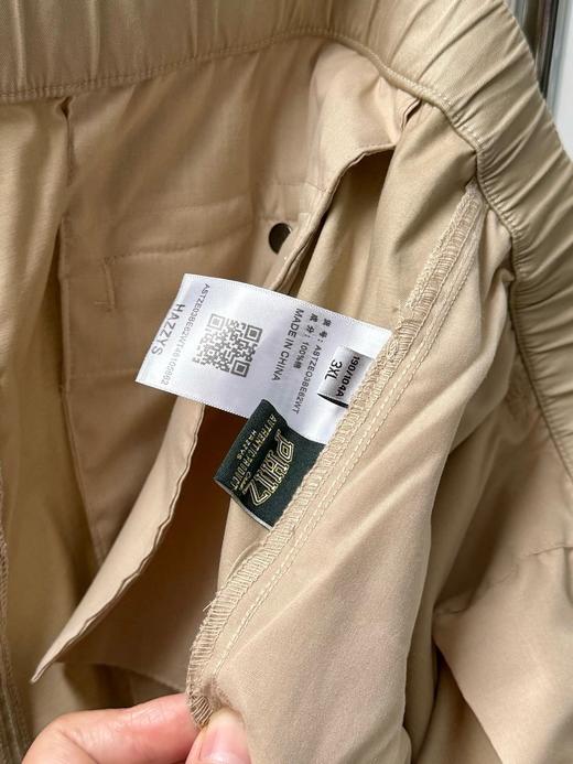 点此购买 哈吉斯春秋季男士纯色简约棉质休闲宽松长裤 xj 341052 商品图10