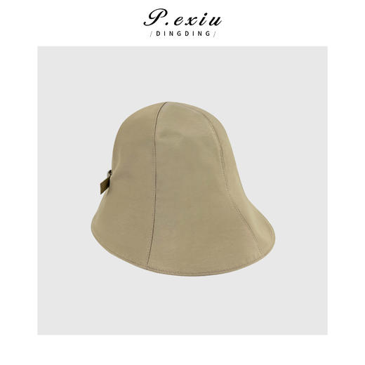 PanYiXiu/潘依绣铜氨丝天丝复古时髦可折叠遮阳防晒渔夫帽 SYC63039 商品图2