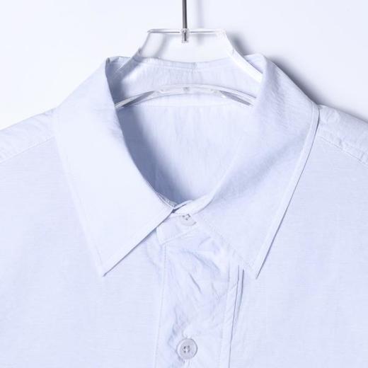 SDSA男装2026新款潮牌简约风长袖衬衫男女同款双口袋宽松翻领上衣 商品图3