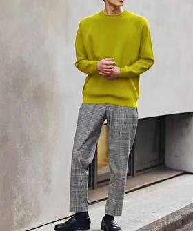 【eve-5001#】男士新款圆领空气层羊毛混纺套头卫衣！！