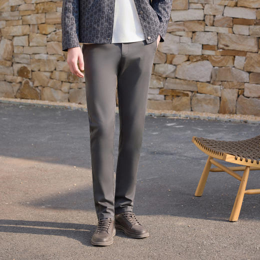 半身缘男裤 春季吸湿透气环保舒适亲肤百搭休闲裤261101M10330199 商品图2