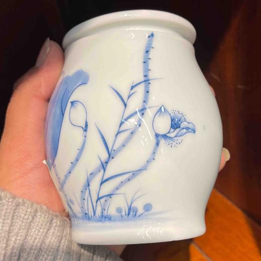 600贵和祥青花小茶叶罐 商品图0