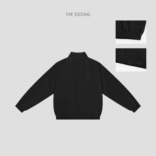 THESOONG|“立体辑边”盖齿拉链橡筋收口立领夹克HWWT7573 商品图8