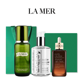 【全球购A义乌】送海蓝之谜礼盒礼袋 海蓝之谜精粹水150ml+希思黎全能乳液125ml+雅诗兰黛小棕瓶精华100ml