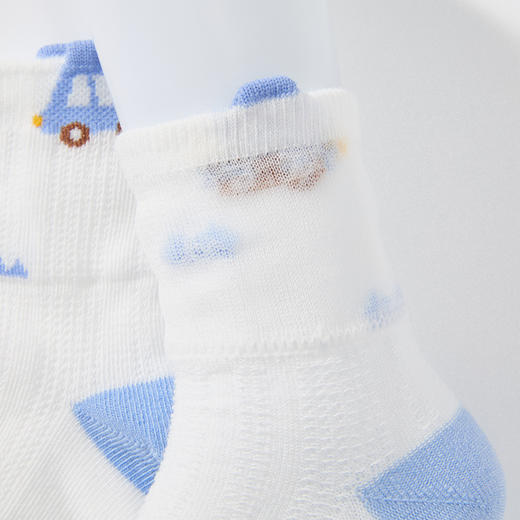 MINIZAI短筒袜两双入MI26SPM05S白蓝色调 商品图10