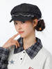 简约格纹边单宁八角帽鸭舌帽-纪念日百货门店同款169146700 商品缩略图2