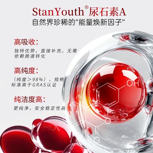 【进群蹲到货】MamaMujer欧美抗衰圈 Elon Musk妈妈在吃的StanYouth尿石素A 60粒/瓶 MMMJ 保税仓发货 商品图2