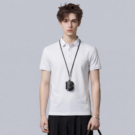 【含棉】圣得西男士帅气短袖polo衫2026新款春季舒适商务翻领上衣 商品图12