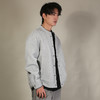 DRONKOO 2026 立领领口门襟小格纹拼针织中厚夹克 商品缩略图2