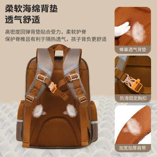 七星狐小学生书包 减负大容量云朵公仔挂件轻便学生双肩背包 商品图1