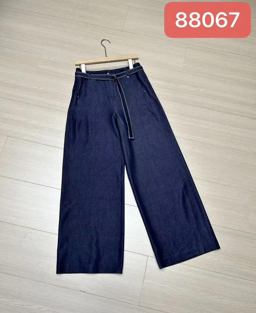 原单新款超柔软垂感阔腿直筒牛仔裤 商品图1