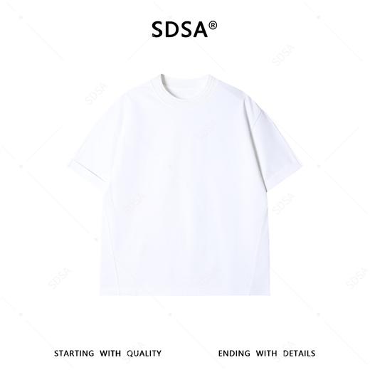 36270SDSA男装2026新款潮牌极简风短袖t恤结构线设计宽松半袖上衣 商品图1