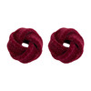 丁摩 植绒酒红色几何镂空时尚高级感银针耳饰耳钉饰品女6ZF-7307 商品缩略图4