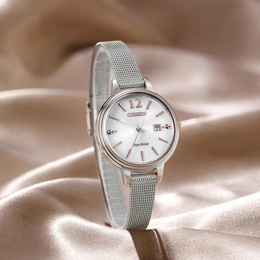西铁城（CITIZEN）轻便简约温柔光动能手表女EW2449-83A 商品图3