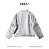 SDSA男装2026新款潮牌未来感皮衣男女同款亮面刺绣机车风上衣 商品缩略图4