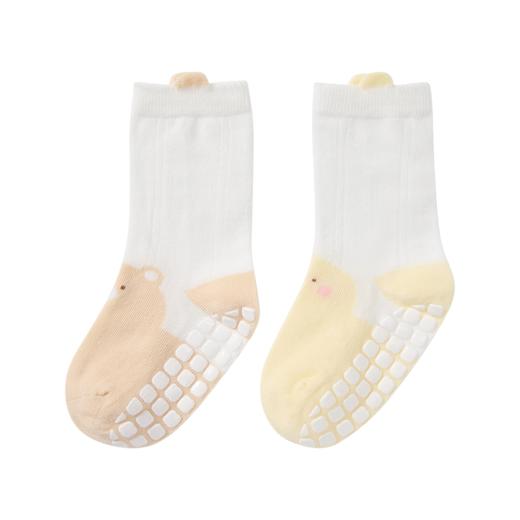 MINIZAI地板袜两双入MI26SPW07M粉橘色调/06M黄棕色调 商品图5