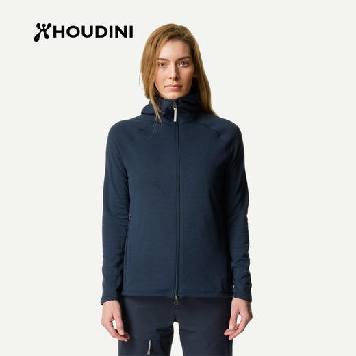 HOUDINI胡丁尼Power Up Light魔术大师轻量版女连帽抓绒外套 830077 商品图3