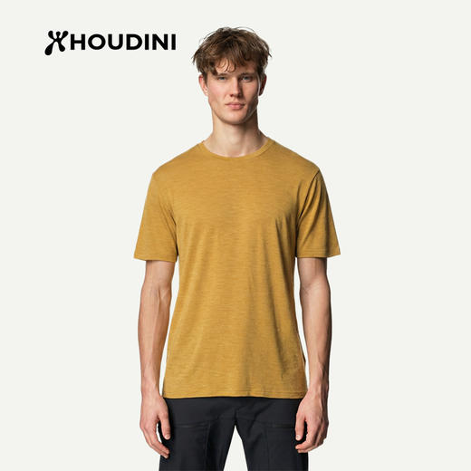 HOUDINI胡丁尼 Activist Tee 积极 男款美利奴羊毛短袖T恤237874 商品图0