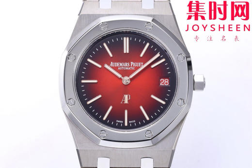 ZF爱彼AP皇家橡树系列 表径39MM的16202XT "JUMBO"超薄腕表 超轻钛壳钛金属 烟熏红面 渐变红 男士腕表 小手腕福音 商品图1