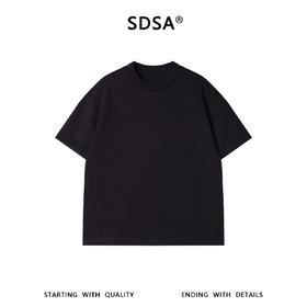 SDSA男装2026新款潮牌极简风短袖t恤结构线设计宽松半袖上衣
