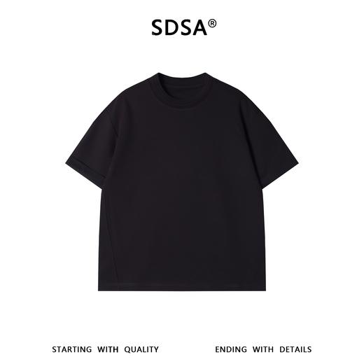 SDSA男装2026新款潮牌极简风短袖t恤结构线设计宽松半袖上衣 商品图0