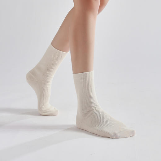 全棉中筒袜 | 本白色 睡眠袜 透气亲肤 小亘【贴身衣物一经售出非质量问题不退不换】 商品图6