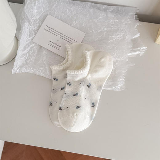 基础-简约韩系碎花棉隐形袜子-纪念日百货门店同款169093812 商品图2
