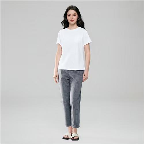 佐丹奴女装26年新款全棉轻薄卡其八分裤05426257 商品图1