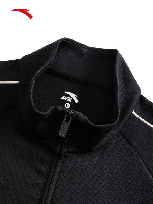 安踏休闲外套男2026新款校园风美式宽松针织运动服上衣152618701 商品图2